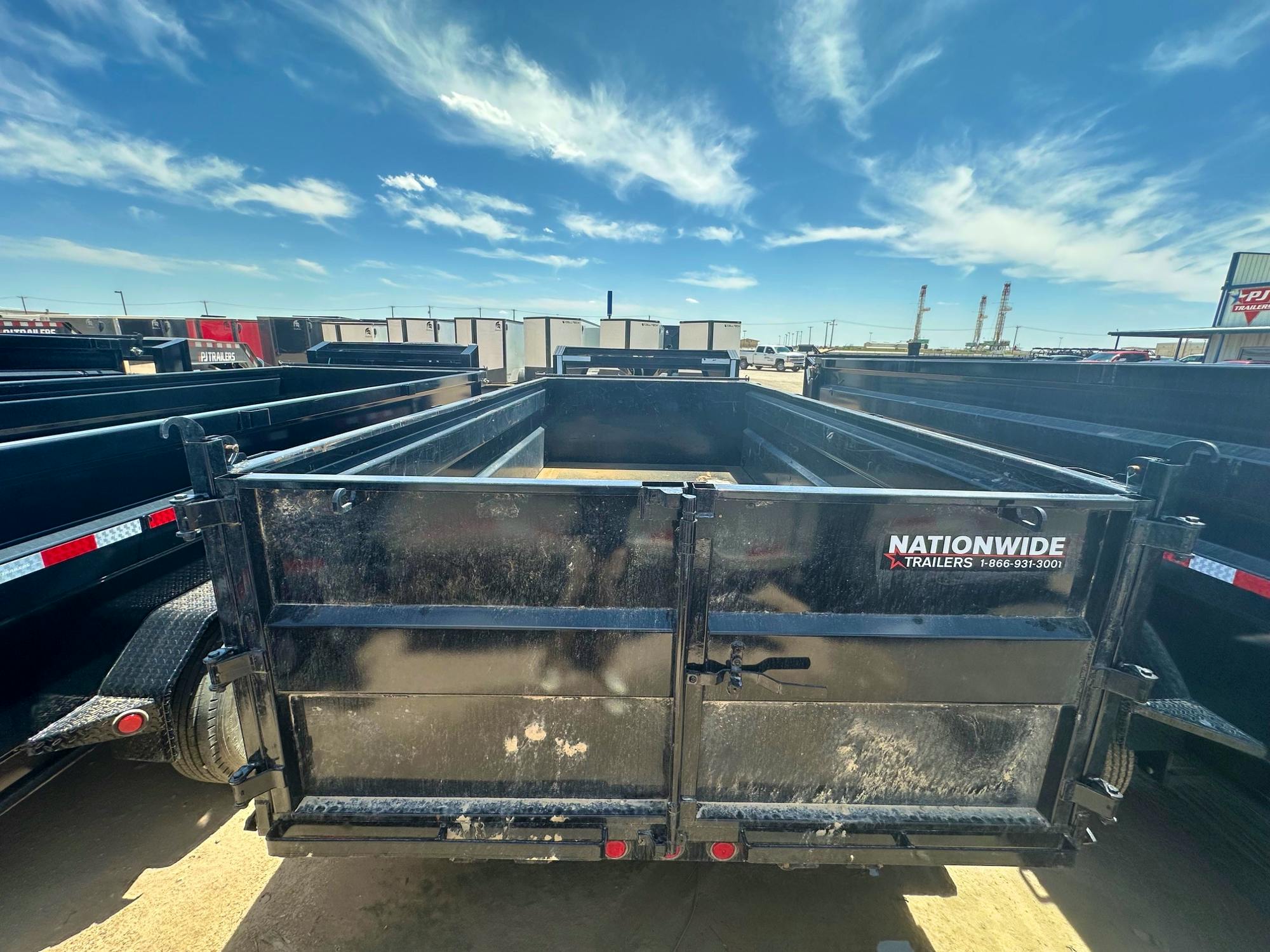 PJ Trailers USED 14'x83" Dump Trailer w/ 3ft Sides (DM) - Stock #41735 - Image 3 of 7