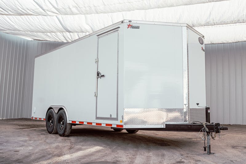CellTech 8 5ftx20ft All Steel Enclosed Cargo Trailer w  Rear Barn Doors  C2 