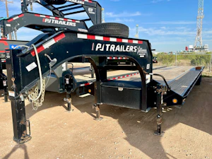 PJ Trailers USED 40'x102" Gooseneck Flatbed Trailer w/ Duals (LD)