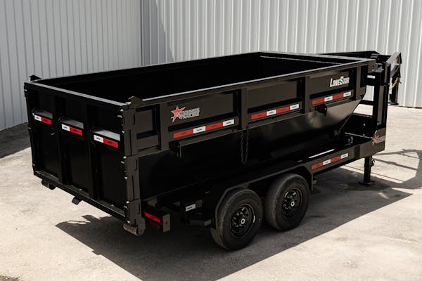 2022 LoneStar 14ft 14YD Texas Pride Trailer Roll Off Dumpster  DB47 