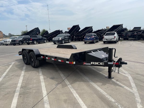2021 Rice Trailers USED 18ftx83in Car   Equipment Trailer