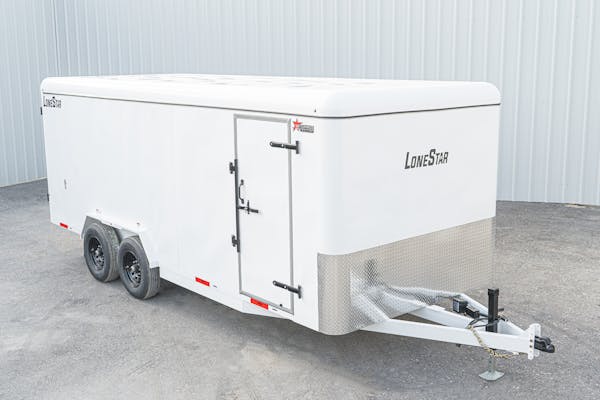 LoneStar 7 10ftx20ft 14k Steel Enclosed Cargo Trailer w  Rear Barn Doors  C2 