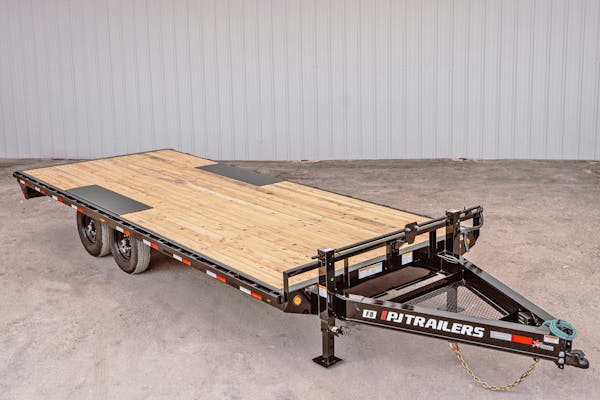 2024 PJ Trailers 20ftx102in 8in I Beam Deckover Flatbed Trailer  F8 