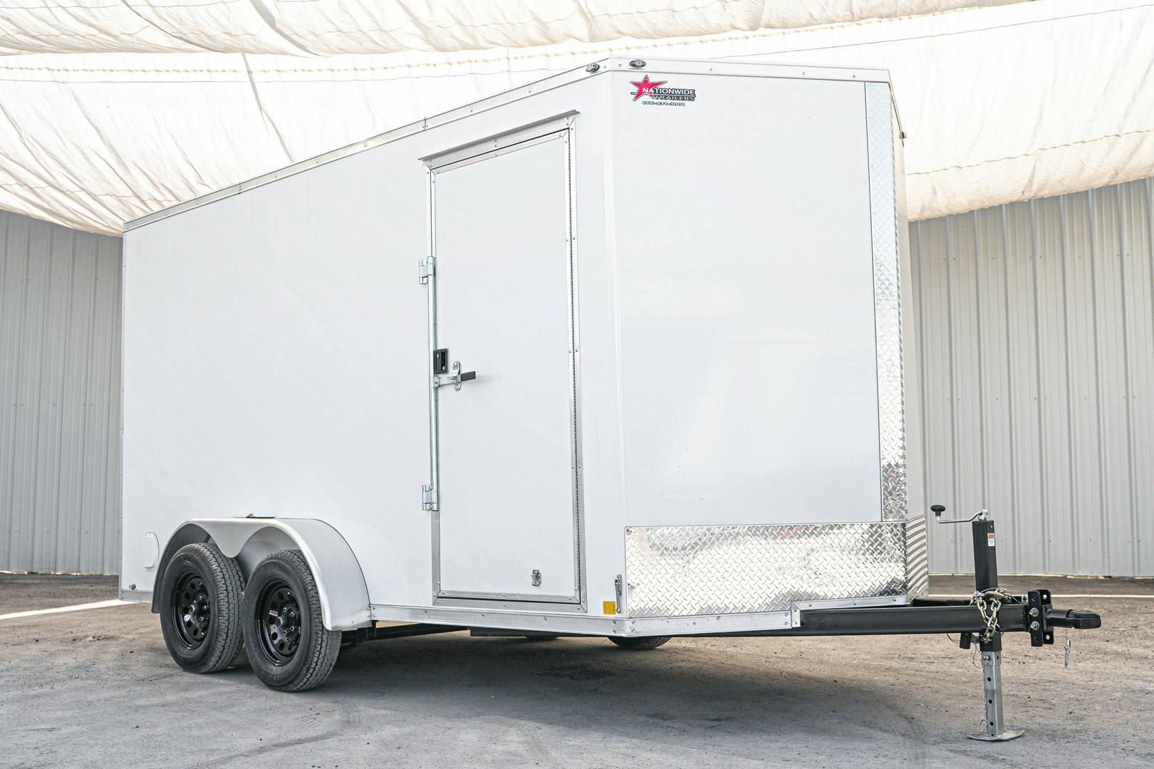CellTech 7'x16' All-Steel Enclosed Cargo Trailer w/ Rear Barn Doors (C2) - Image 3