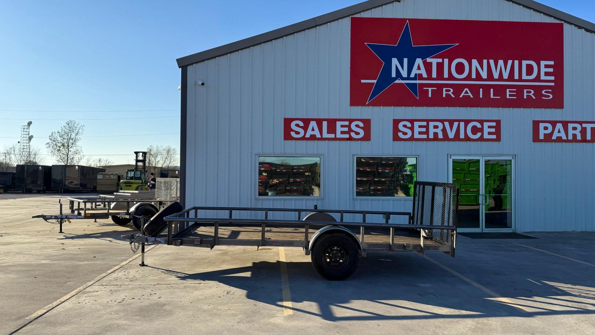 Texas Bragg 14'x77" Utility Trailer w/ 3' Gate (U1) - Stock #65694 - Image 4 of 5