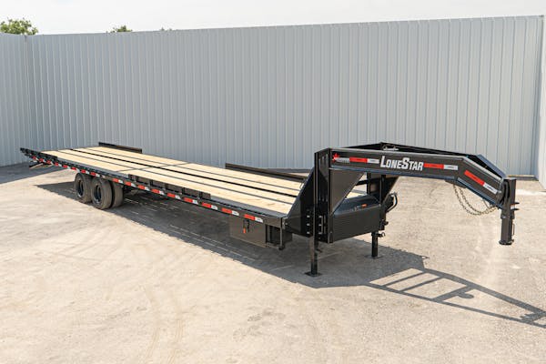 LoneStar 40ftx102in Tilt Shipping Container Trailer w  Duals  TC 