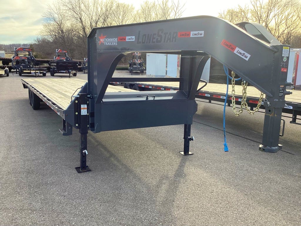 LoneStar 32'x102" Gooseneck Lo-Pro Flatbed Trailer w/ Singles (LS) - Stock #65909 - Image 2 of 4