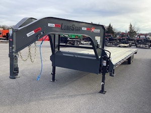 LoneStar 32'x102" Gooseneck Lo-Pro Flatbed Trailer w/ Singles (LS)
