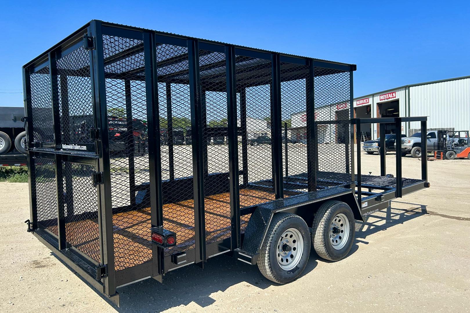 Stock 66213 Texas Bragg 18ftx83in Porta Potty Trash Trailer w Tandem