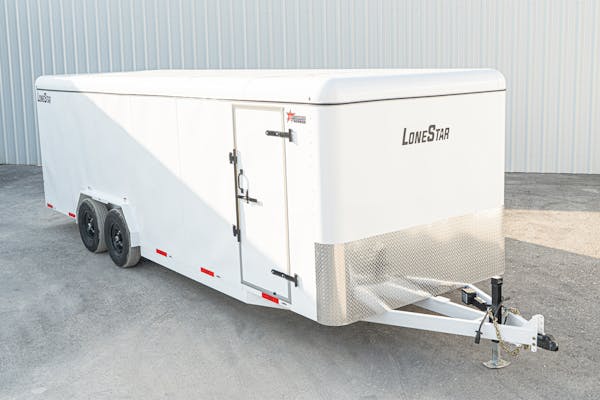 LoneStar 7 10ftx24ft 14k Steel Enclosed Cargo Trailer w  Rear Barn Doors  C2 