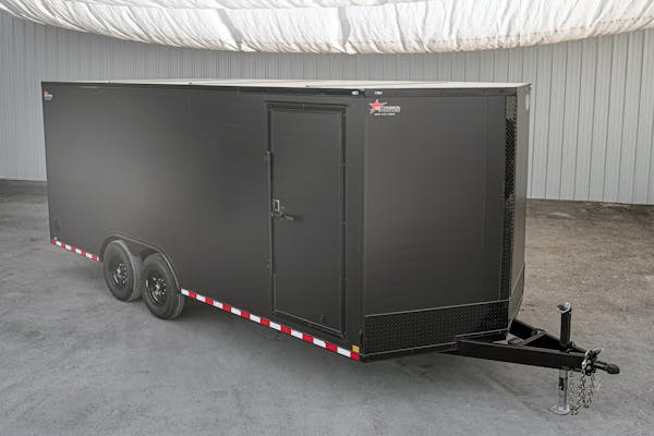 CellTech 8 5ftx20ft All Steel Enclosed Cargo Trailer w  Rear Ramp Door  C2 