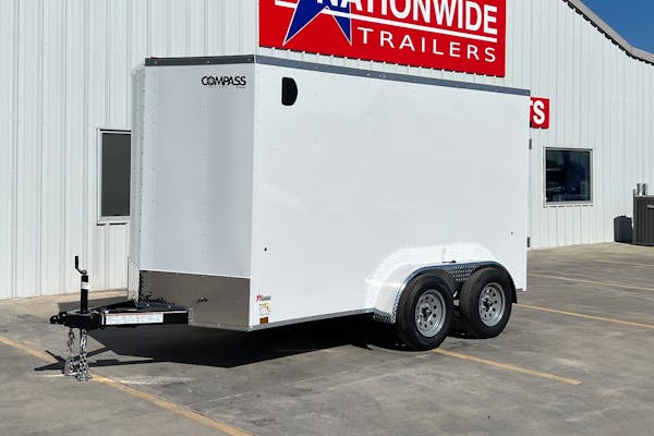 2024 Compass 6ftx12ft Enclosed Cargo Trailer w  Rear Ramp Door  C2 