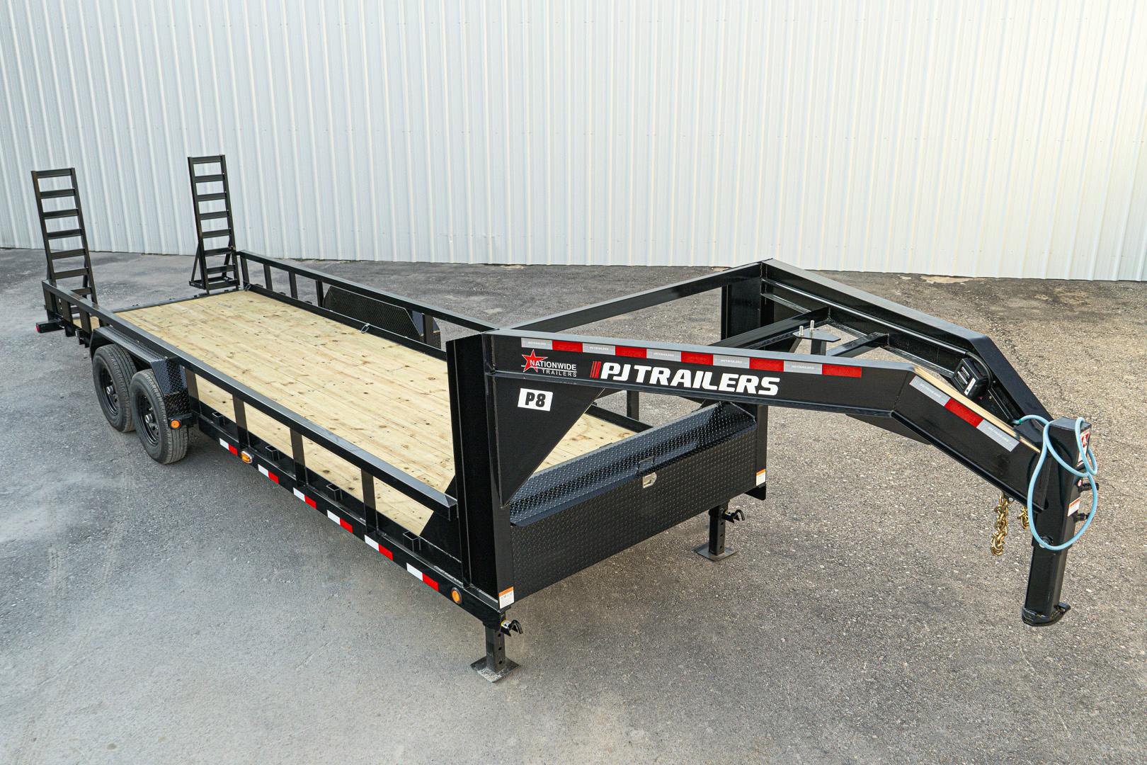 PJ Trailers 24'x83" Gooseneck Angle Pipetop Equipment Trailer (P8) - Stock #68035 - Image 4 of 17