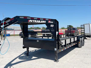 PJ Trailers 24'x83" Gooseneck Angle Pipetop Equipment Trailer (P8)