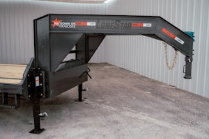 LoneStar 40'x102" Gooseneck Lo-Pro Flatbed Trailer w/ Singles (LS)
