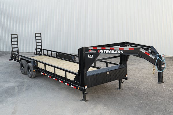 2024 PJ Trailers 24ftx83in Gooseneck Angle Pipetop Equipment Trailer  P8 