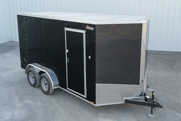 2024 Spartan 7ftx14ft Enclosed Cargo Trailer w  Rear Ramp Door  C2 