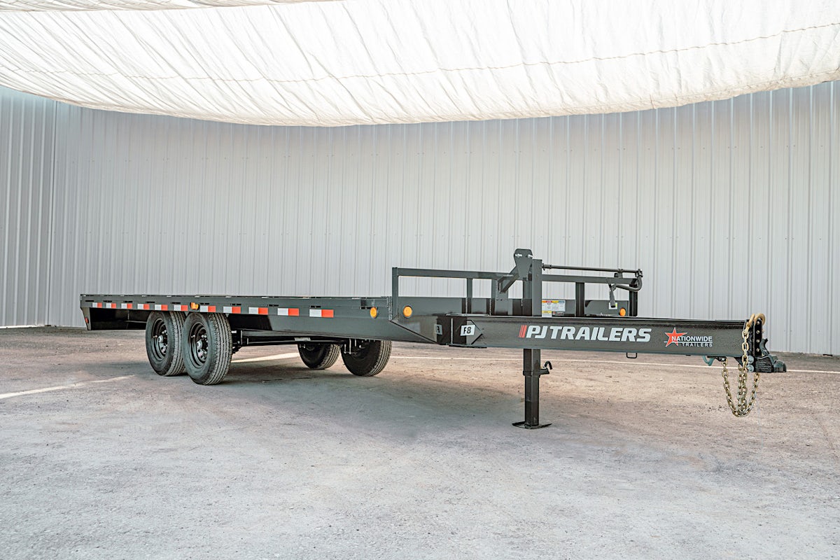 PJ Trailers 20'x102" 8" I-Beam Deckover Flatbed Trailer (F8) - Image 3