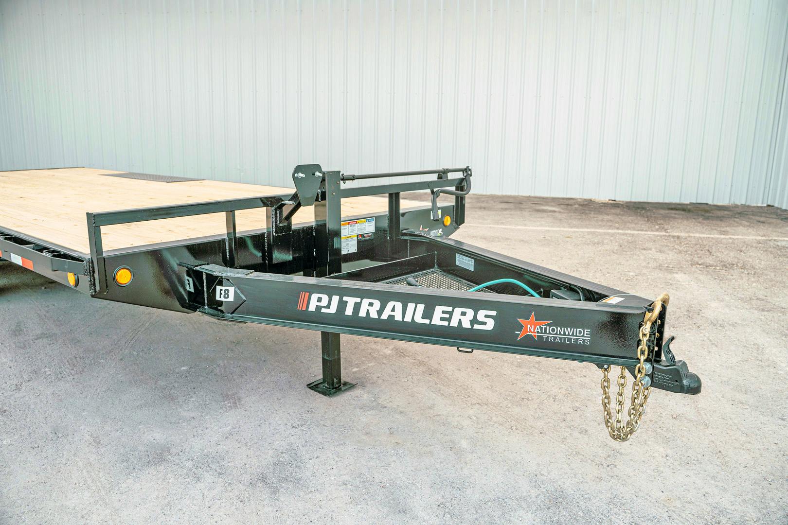 PJ Trailers 20'x102" 8" I-Beam Deckover Flatbed Trailer (F8) - Image 4