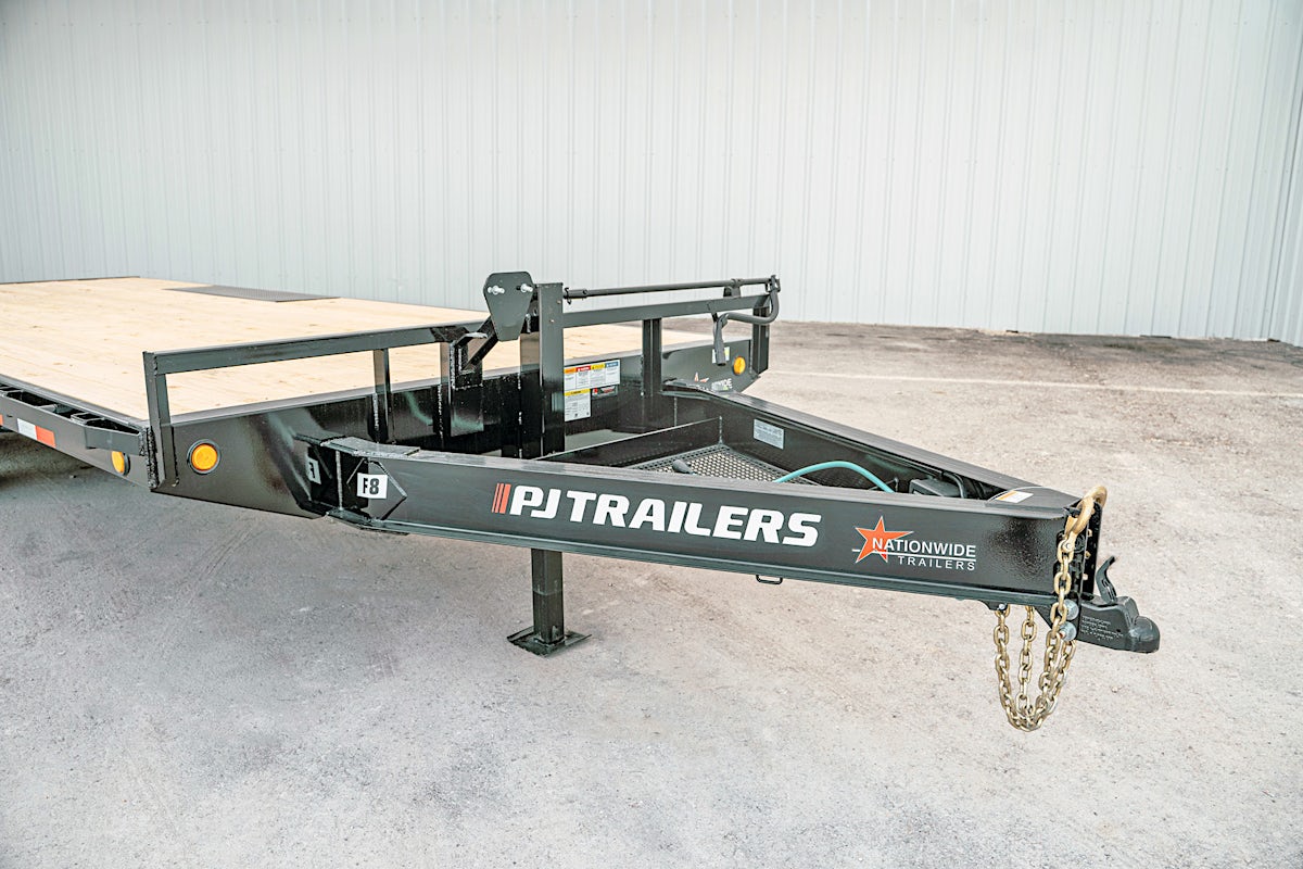 PJ Trailers 20'x102" 8" I-Beam Deckover Flatbed Trailer (F8) - Image 4