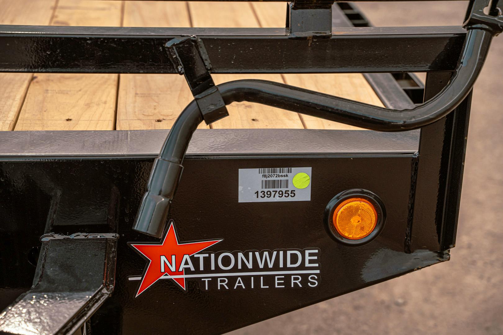 PJ Trailers 20'x102" 8" I-Beam Deckover Flatbed Trailer (F8) - Image 8