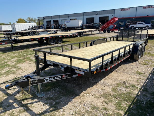 2024 X ON 22ftx83in Utility Trailer w  2ft Dovetail   3ft Gate  U2 