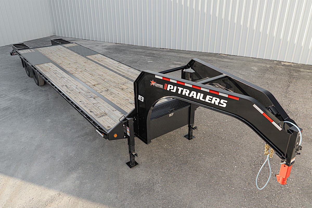 PJ Trailers 32'x102" Gooseneck Low Pro Flatbed Trailer w/ Duals (LD) - Image 7