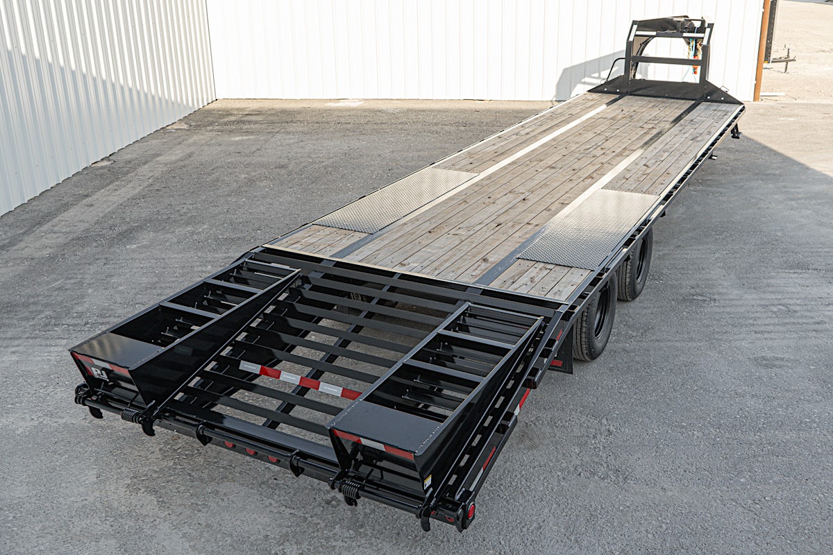 PJ Trailers 32'x102" Gooseneck Low Pro Flatbed Trailer w/ Duals (LD) - Image 19