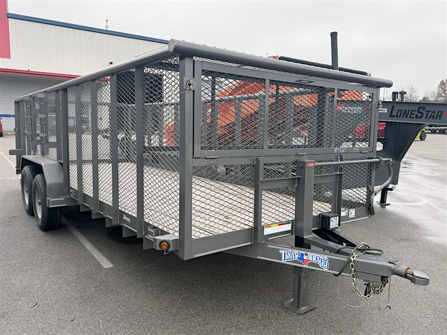 Texas Bragg 20'x83" Landscape Trailer w/ 4' Sides & 4' Gate (L2) - Image 2