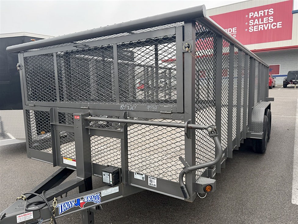 Texas Bragg 20'x83" Landscape Trailer w/ 4' Sides & 4' Gate (L2) - Image 1