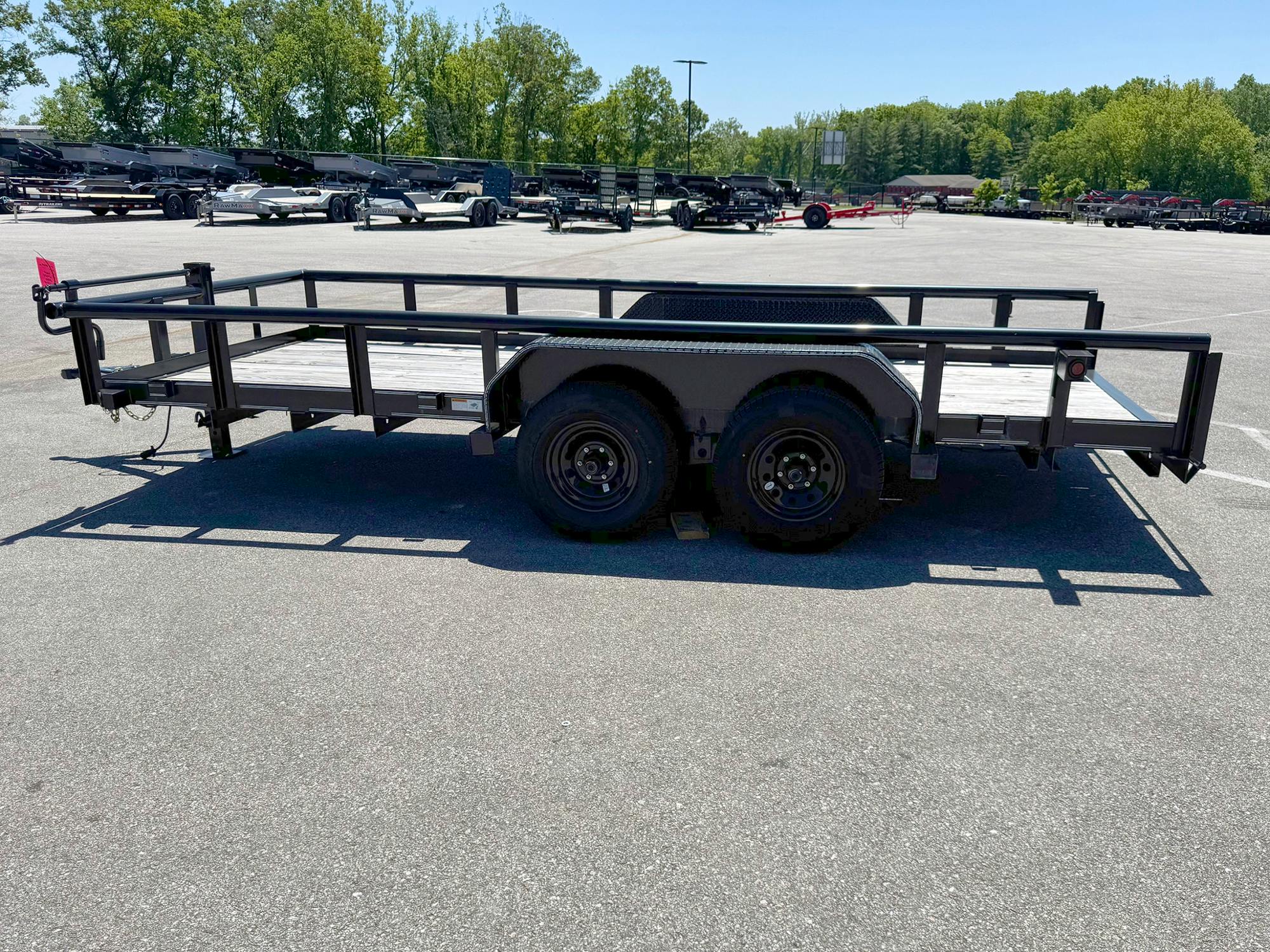 Texas Bragg 16'x83" Utility Trailer w/ Slide-In Ramps (U2) - Stock #69272 - Image 1 of 3