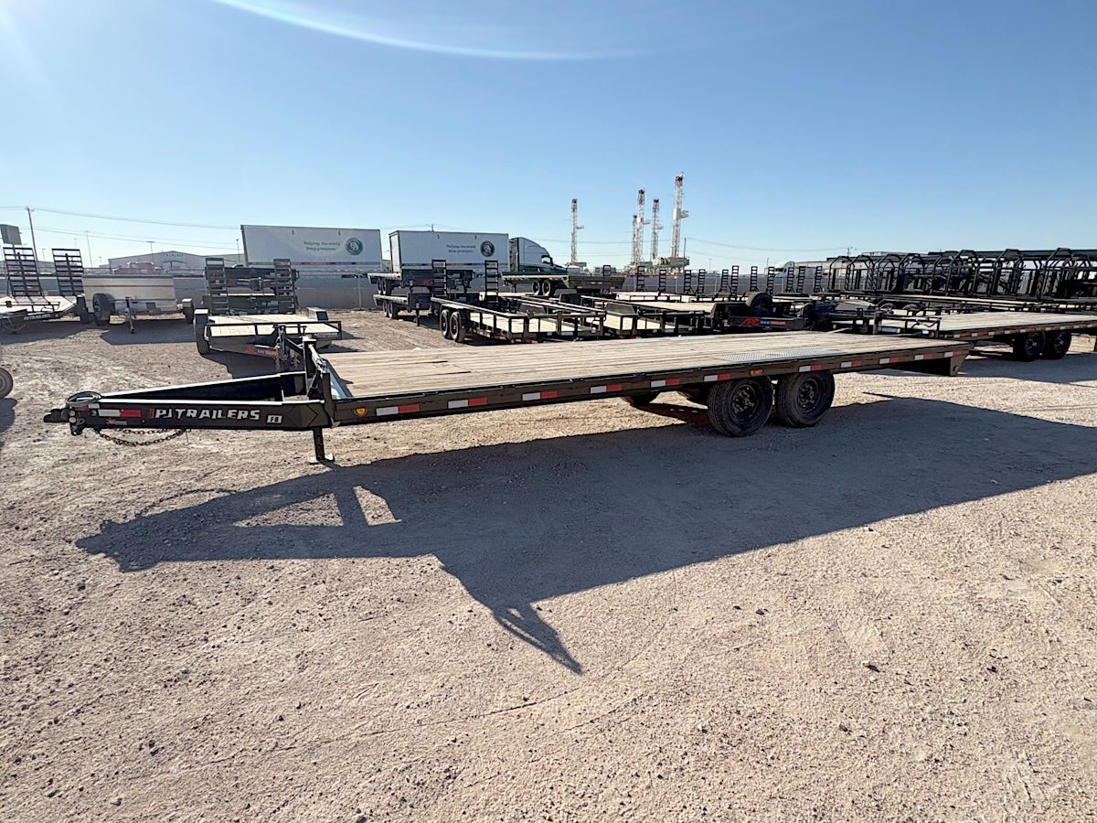 PJ Trailers 24'x102" 8" I-Beam Deckover Flatbed Trailer (F8) - Image 3