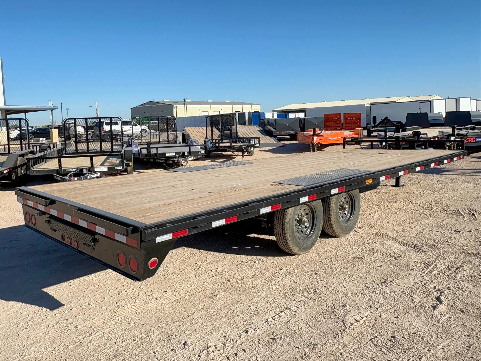 PJ Trailers 24'x102" 8" I-Beam Deckover Flatbed Trailer (F8) - Image 2