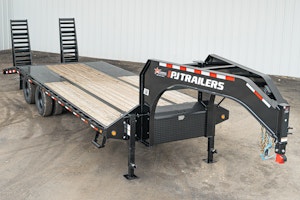 PJ Trailers 25'x102" Gooseneck Low Pro Flatbed Trailer w/ Duals (LD)