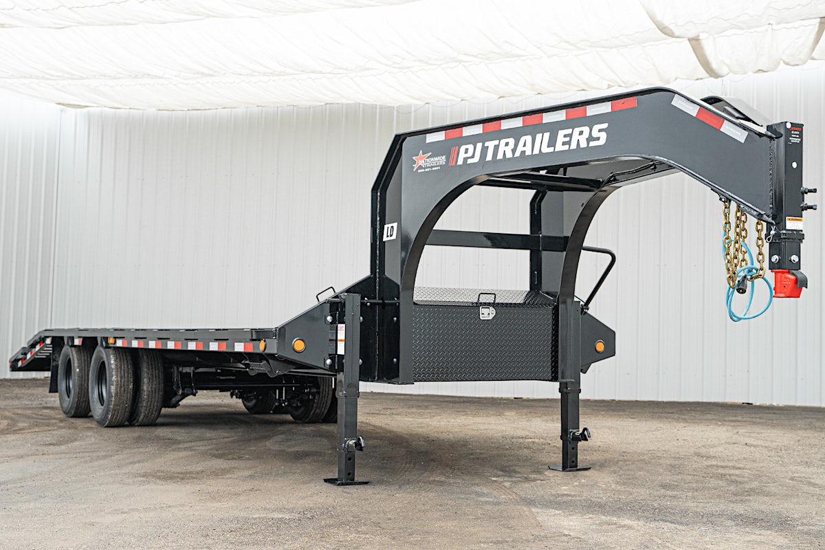 PJ Trailers 25'x102" Gooseneck Low Pro Flatbed Trailer w/ Duals (LD) - Image 5
