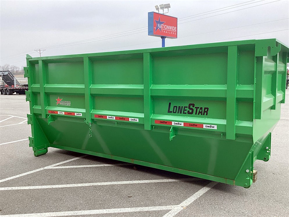 LoneStar 14' 20YD Steel Dumpster Bin w/ 4' Sides - Image 2