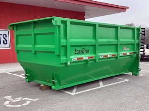 LoneStar 14' 20YD Steel Dumpster Bin w/ 4' Sides