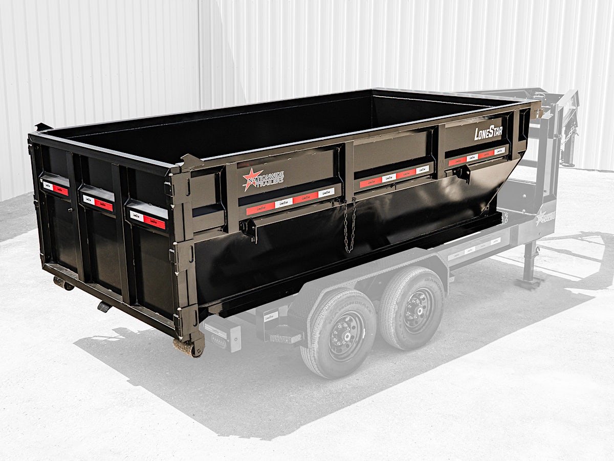 LoneStar 14' 14YD Steel Dumpster Bin w/ 4' Sides - Stock #69870 - Image 1 of 1 LoneStar 14' 14YD Steel Dumpster Bin w/ 4' Sides - Stock #69870 - Image 1 of 1