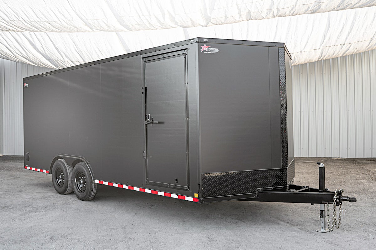 CellTech 8.5'x24' All-Steel Enclosed Cargo Trailer w/ Rear Ramp Door (C2) - Image 1