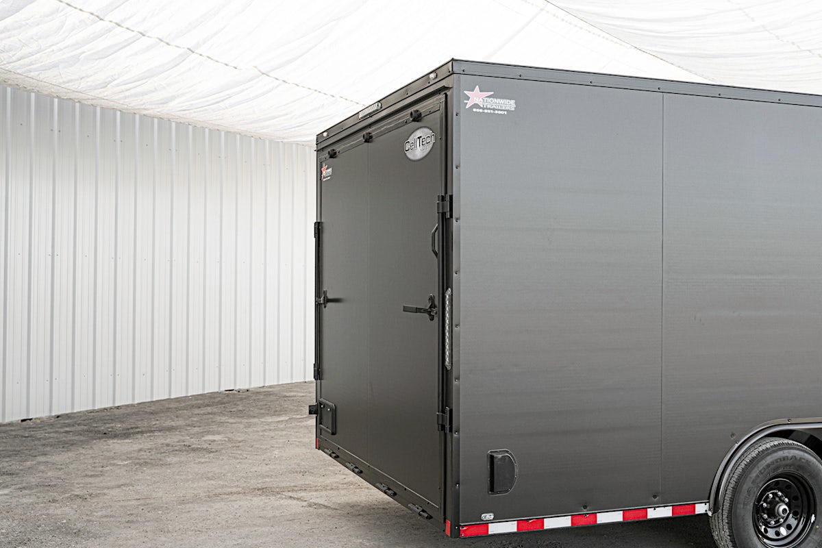 CellTech 8.5'x20' All-Steel Enclosed Cargo Trailer w/ Rear Ramp Door (C2) - Image 13
