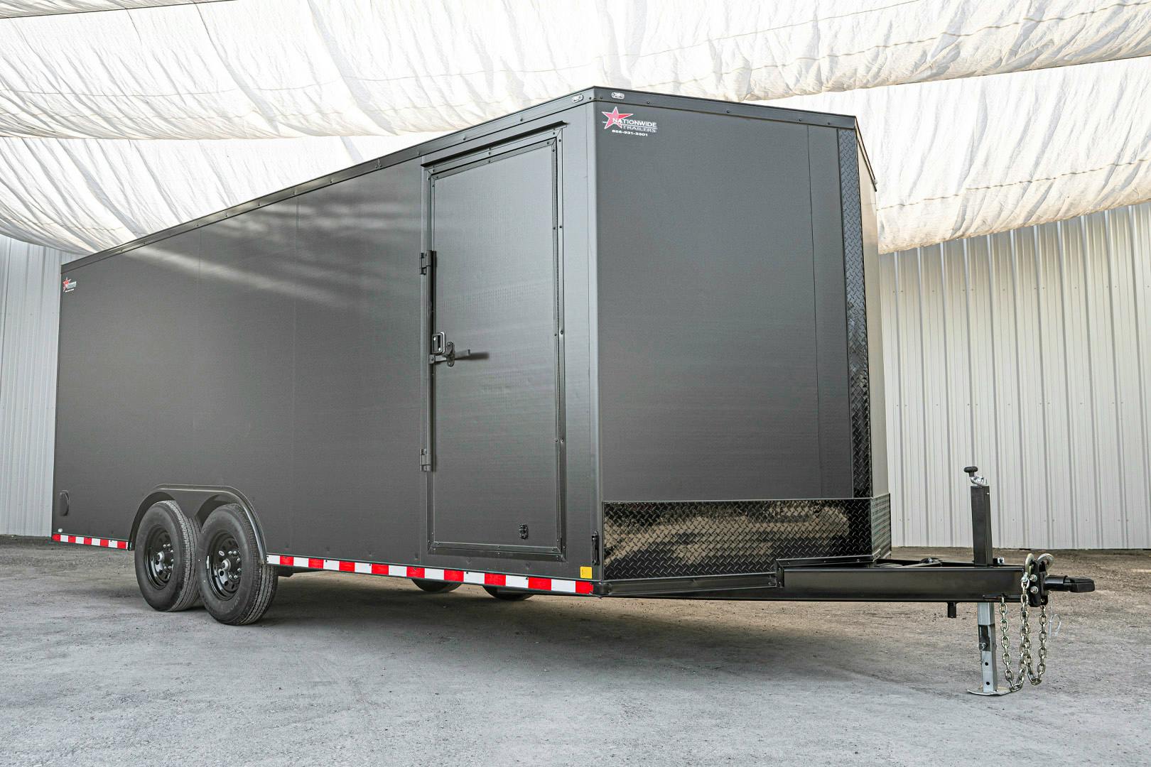 CellTech 8.5'x20' All-Steel Enclosed Cargo Trailer w/ Rear Ramp Door (C2) - Image 1