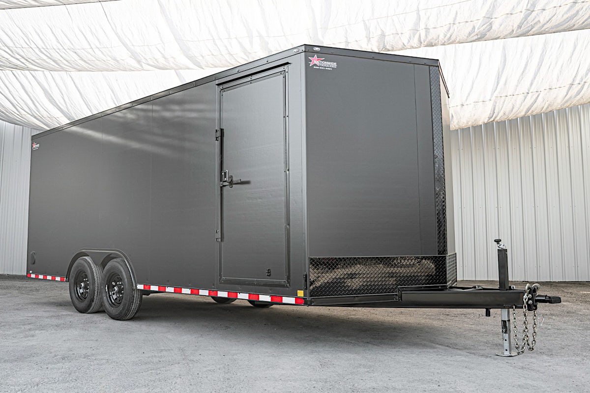 CellTech 8.5'x20' All-Steel Enclosed Cargo Trailer w/ Rear Ramp Door (C2) - Image 1