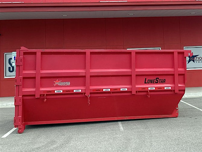 LoneStar 14' 20YD Steel Dumpster Bin w/ 6' Sides - Image 3