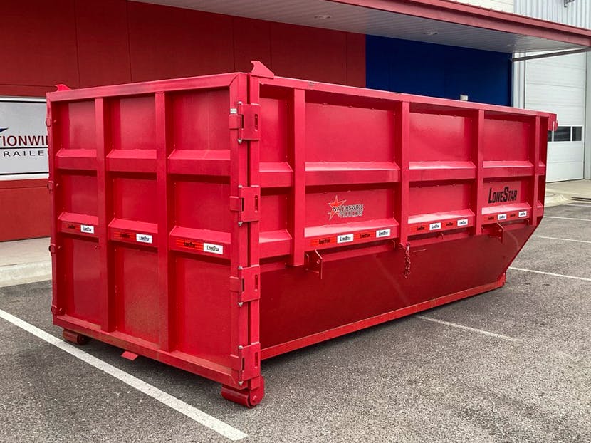 LoneStar 14' 20YD Steel Dumpster Bin w/ 6' Sides - Stock #70543 - Image 1 of 4