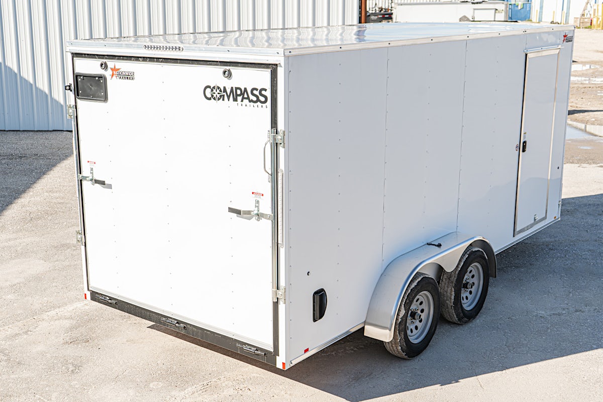 Compass 7'x16' Enclosed Cargo Trailer w/ Rear Ramp Door (C2) - Image 12