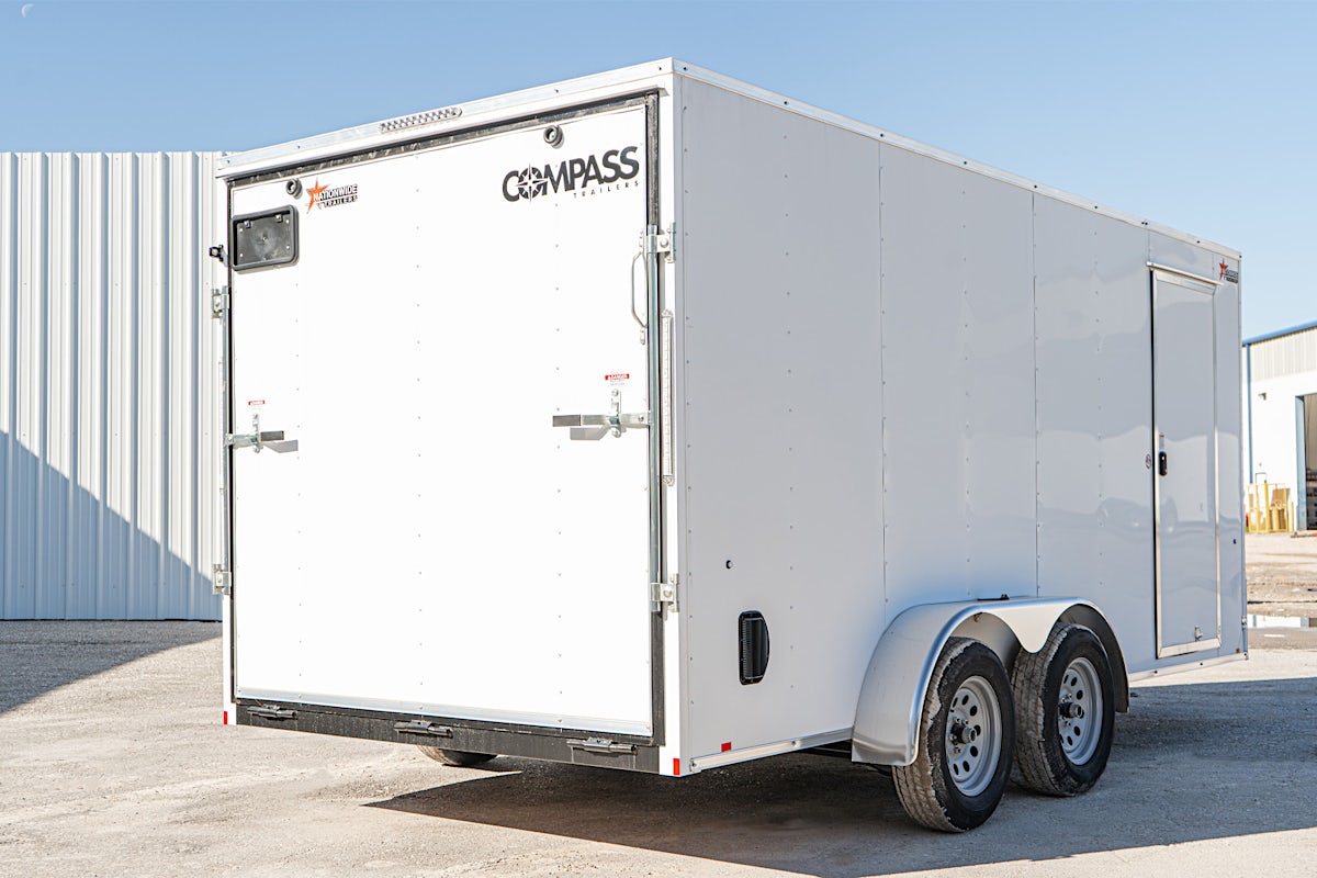 Compass 7'x16' Enclosed Cargo Trailer w/ Rear Ramp Door (C2) - Image 13