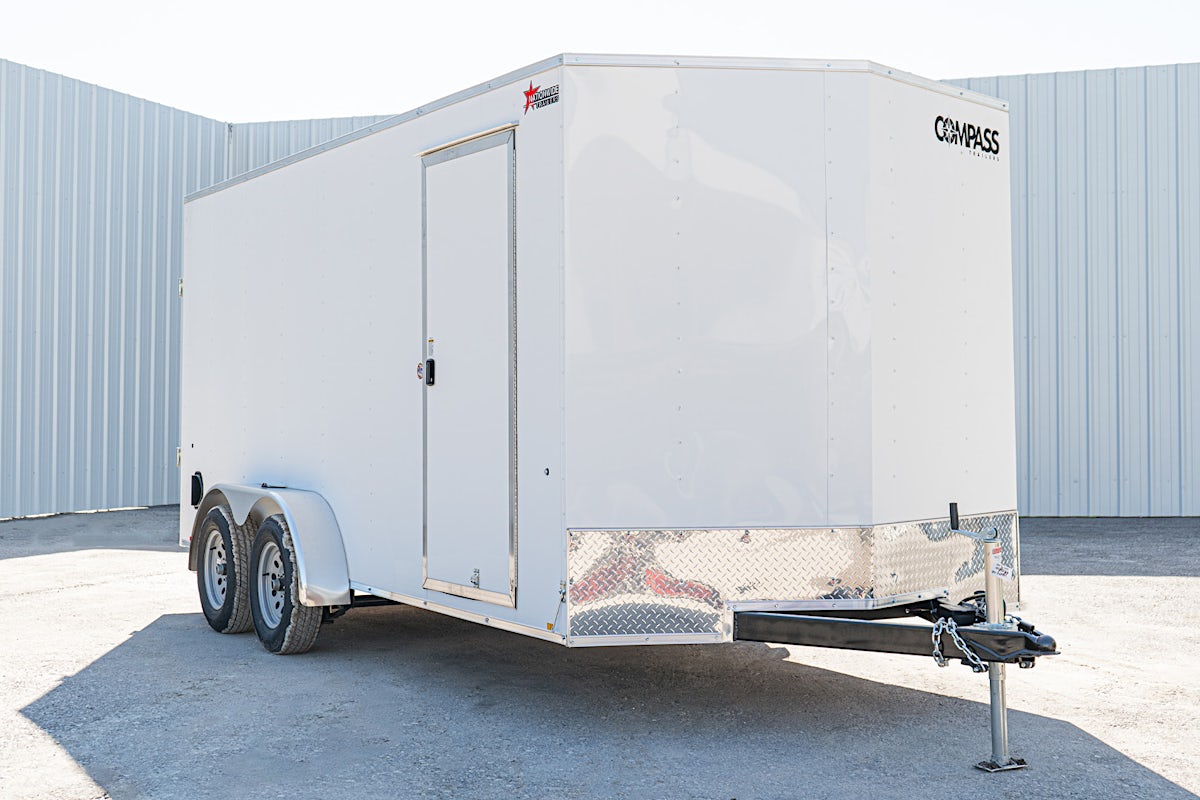 Compass 7'x16' Enclosed Cargo Trailer w/ Rear Ramp Door (C2) - Image 2
