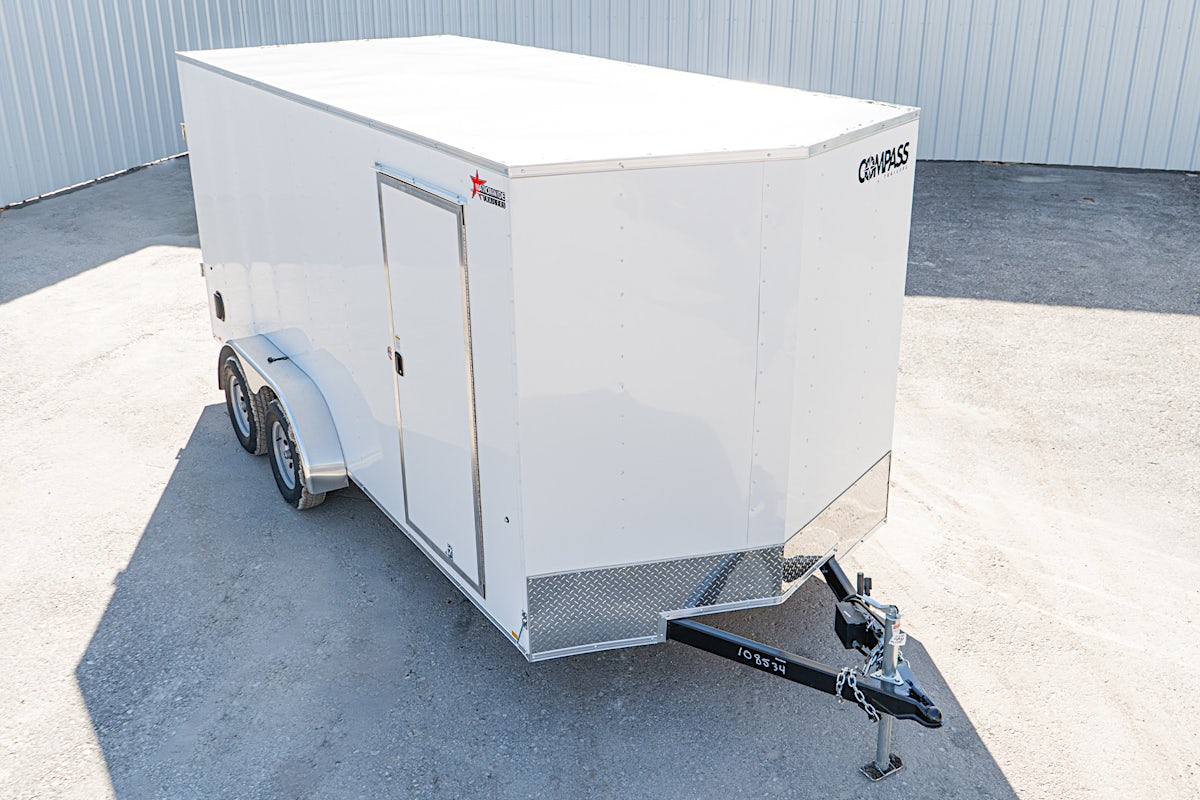 Compass 7'x16' Enclosed Cargo Trailer w/ Rear Ramp Door (C2) - Image 4