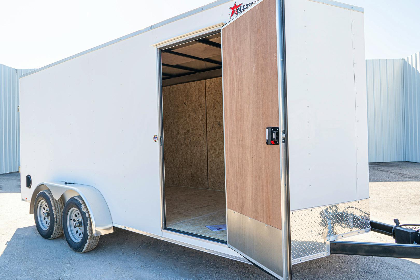 Compass 7'x16' Enclosed Cargo Trailer w/ Rear Ramp Door (C2) - Image 7