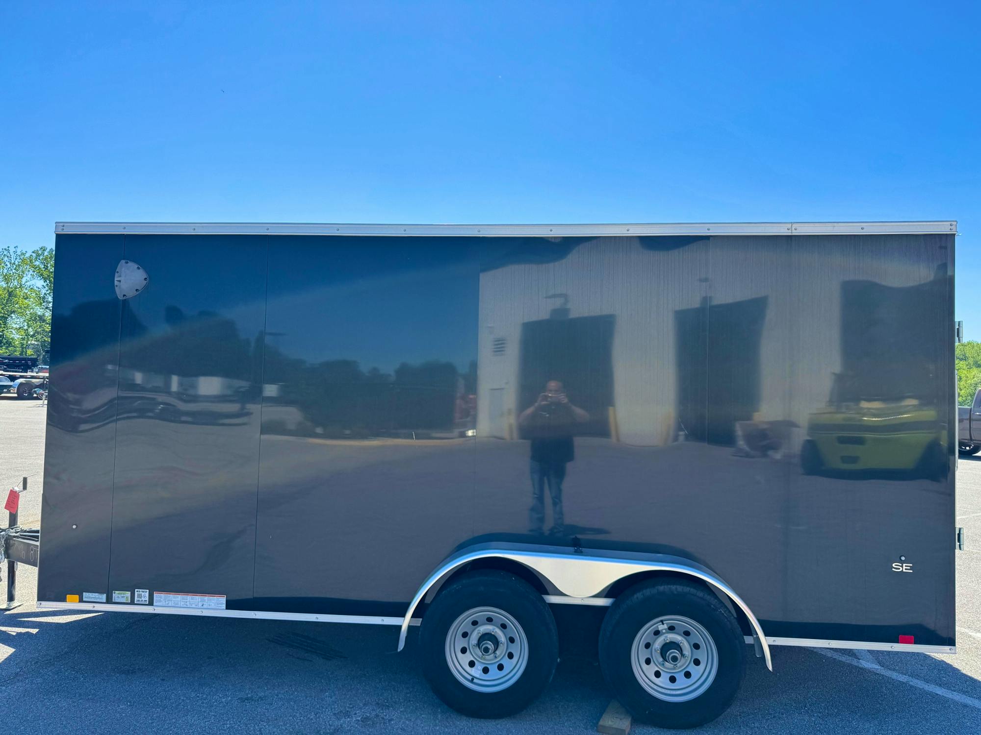 Compass 7'x16' Enclosed Cargo Trailer w/ Rear Ramp Door (C2) - Stock #70773 - Image 2 of 4
